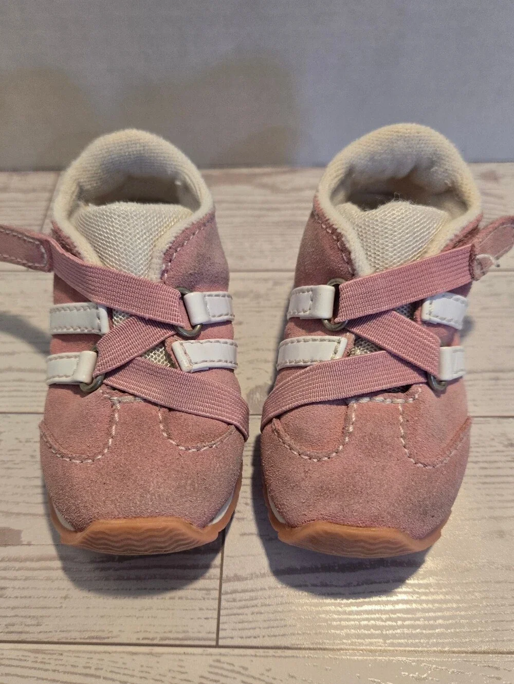 Toddlers Pink Suede Gymboree Trainer Shoes  - Comfortable Everyday Sneakers